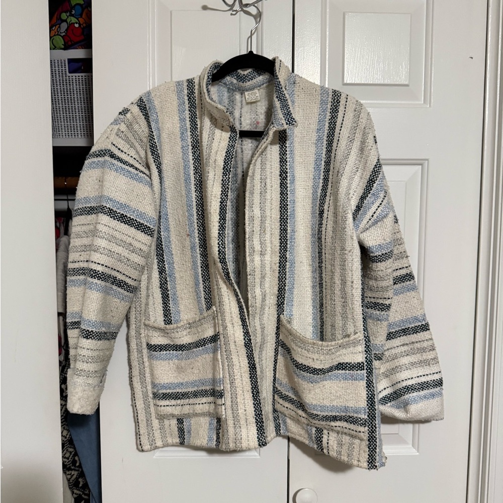 Striped beachy Jacket with Pockets